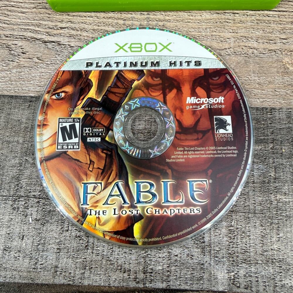 Fable The Lost Chapters Microsoft Xbox - DISC ONLY Original Xbox
